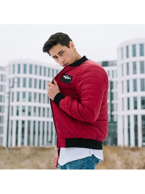 Piros átmeneti bomber dzseki NATURE 5026
