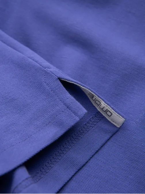 Egyszínű pamut férfi pólóing lila v12 om-pobs-0100