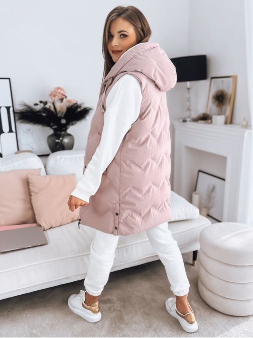 Trendi rózsaszín női mellény Tamira