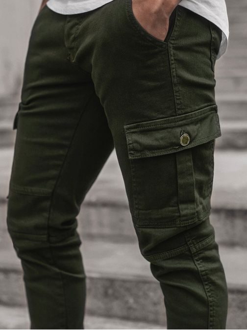 Modern zöld jogger nadrág G/2039