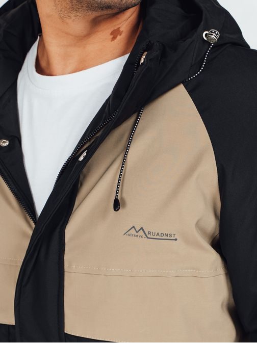 Sport átmeneti bézs-fekete kabát