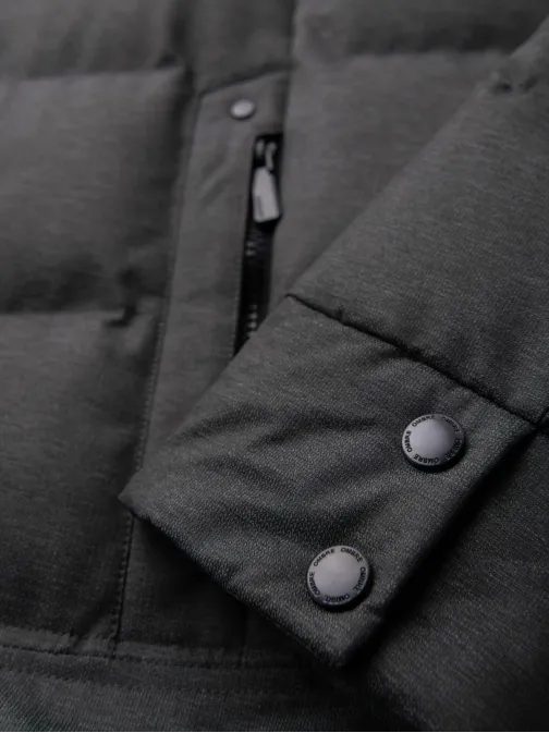 Időtlen steppelt szürke férfi parka  V2 JALJ-0264