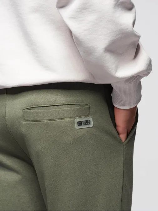 Unique férfi oliva színű tréningnadrág V2 PASK-0211