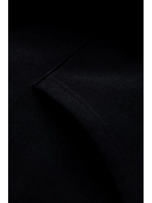 időtlen fekete kapucnis pulóver V5 SSBN-0177