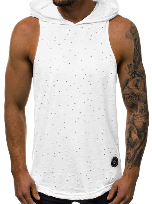 Fehér lyukacsos kapucnis atléta MAD/2893