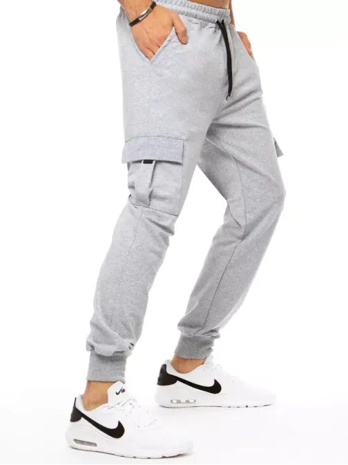 Stílusos halvány szürke melegítő nadrág