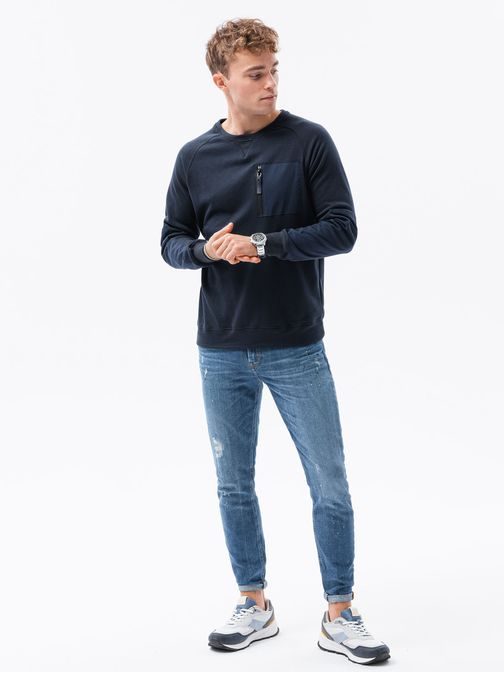 Eredeti sötét kék pulóver B1151
