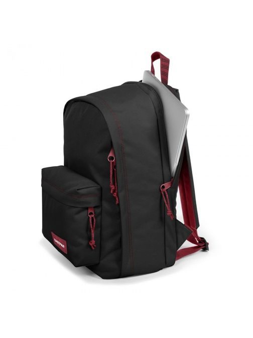 Fekete férfi hátizsák  EASTPAK BACK TO WORK  Blakout Stripe Red