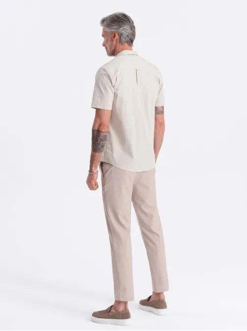 Kubai krém színű ing V7 SHSS-0168