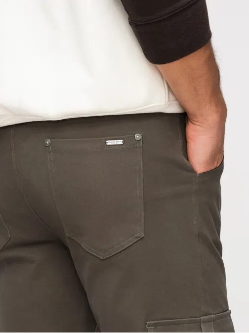 Férfi grafit színű cargo nadrág V4 P1516