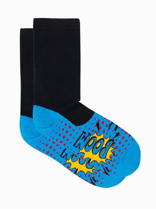 Kék mintás zokni Boom U123