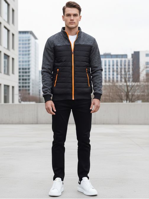 Érdekes szürke átmeneti dzseki