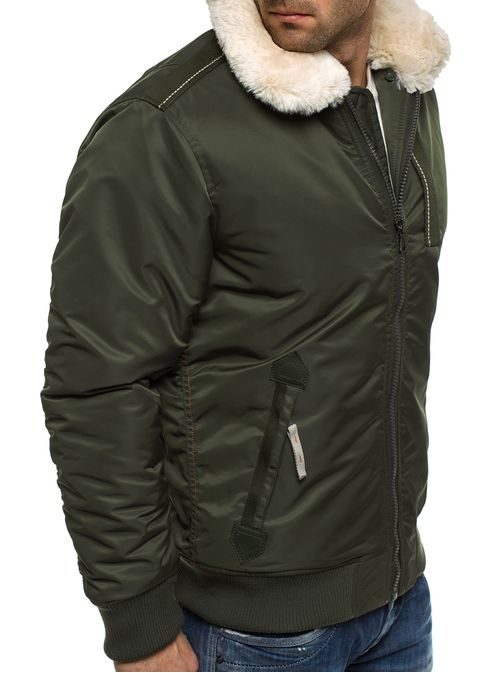 Katona zöld férfi téli dzseki J.STYLE 3170