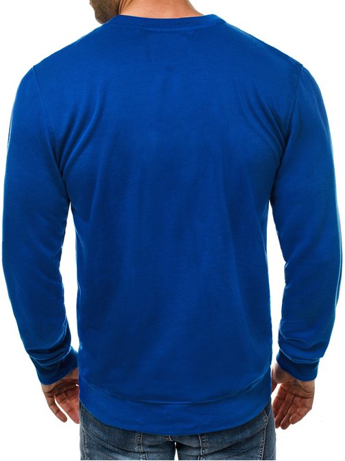Egyszínű kék pulóver  JS/22003