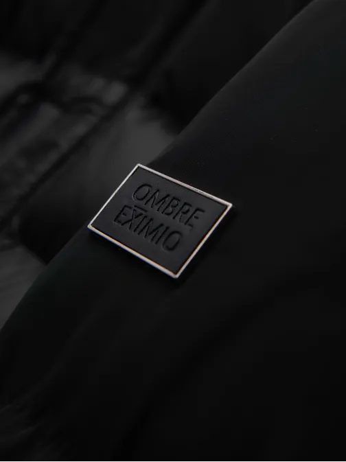 Steppelt fekete fényes férfi parka V1 JALJ-0266