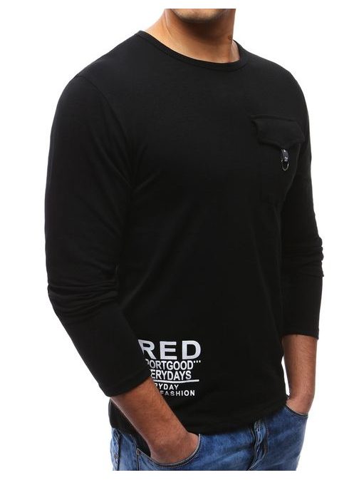 Fekete hosszú ujjú póló