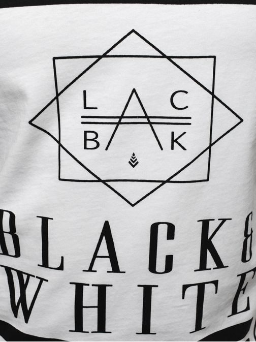 Black and white trikó fehér színben MADMEXT 1323