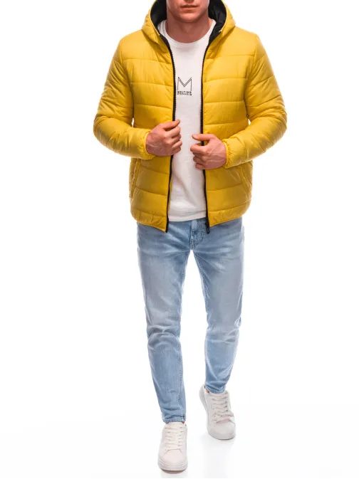Érdekes sárga téli dzseki  C527