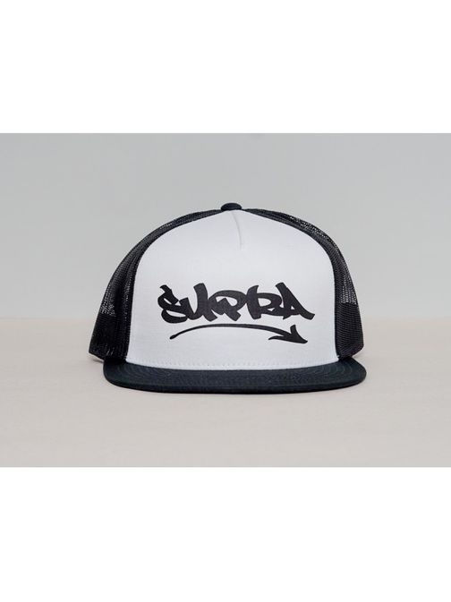 Siltes sapka fekete fehér trucker Supra