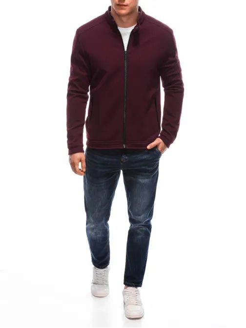 Érdekes dzseki hatású bordó felső  V9 JANP-0100