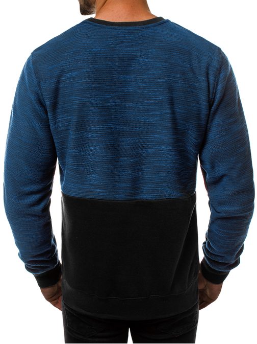 Sötét kék kombinált pulóver JS/DD720