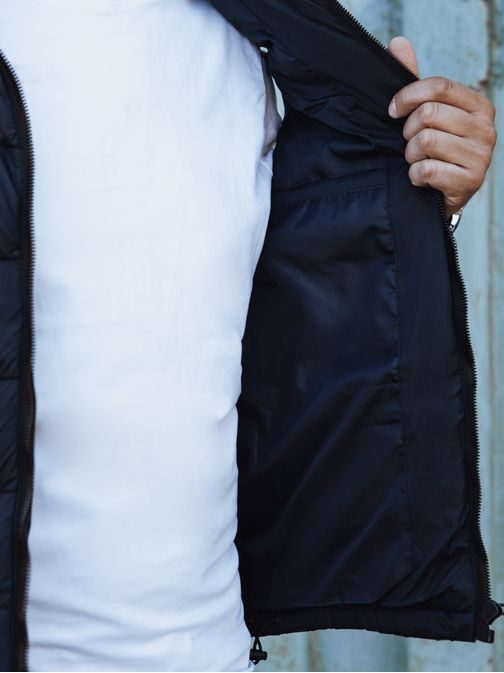 Egyedi kék mellény kapucnival