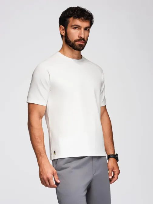 Basic fehér rövid ujjú póló V1 TSCT-0240