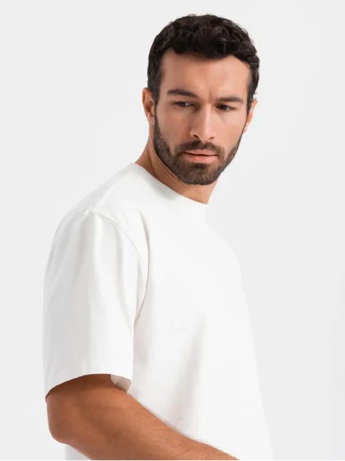 Eredeti krémszínű férfi póló V2 TSBC-0234