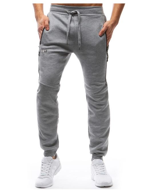 Egyszínű szürke melegítő alsó