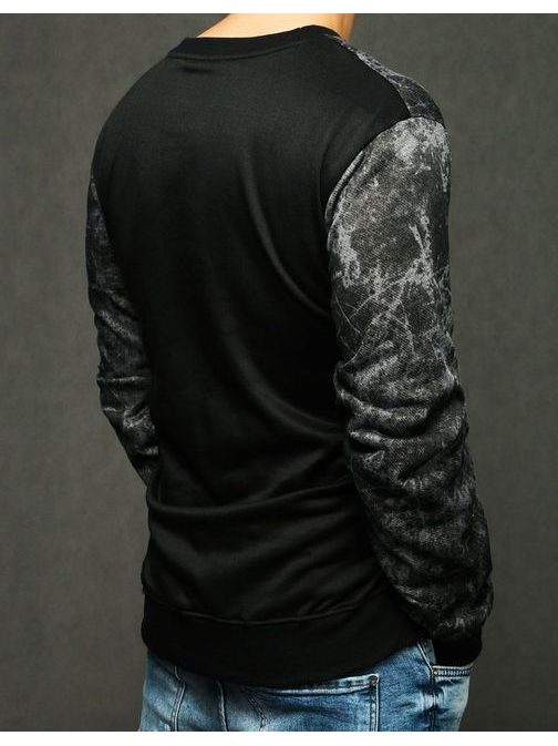 Trendi fekete belebújós pulóver