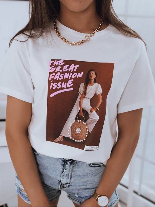 Modern ekrüszínű női póló Jasmin