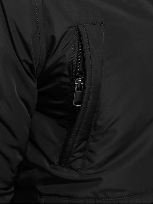 Téli férfi fekete bomber dzseki J.STYLE 506