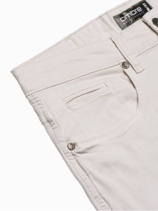 Kényelmes chinó nadrágban haklvány bézs színben P990