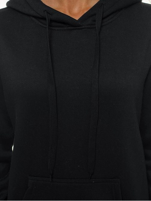Egyedi fekete női kapucnis pulóver JS/YS10003/3