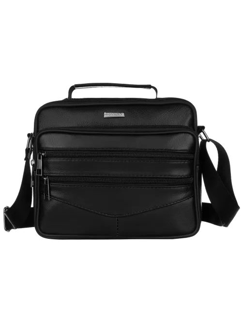 Fekete bőr férfi táska Rovicky