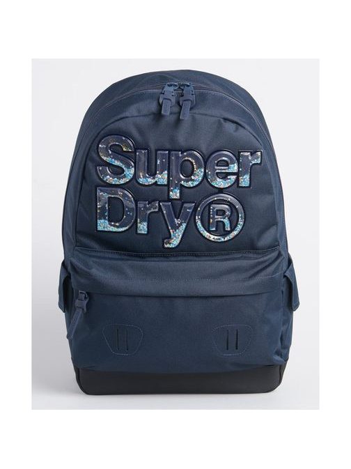 Stílusos sötét kék hátizsák Superdry Aqua Star Montana