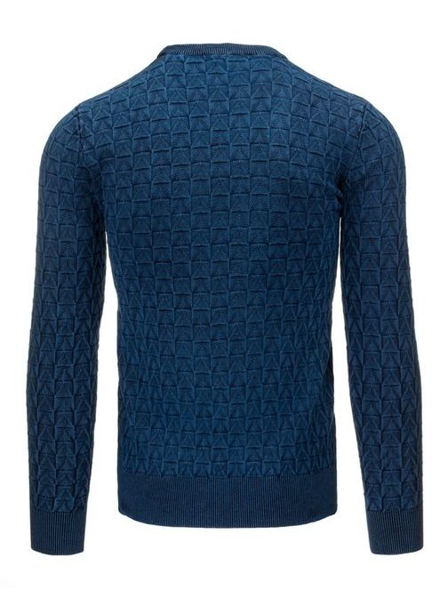 Kék mintás pulóver