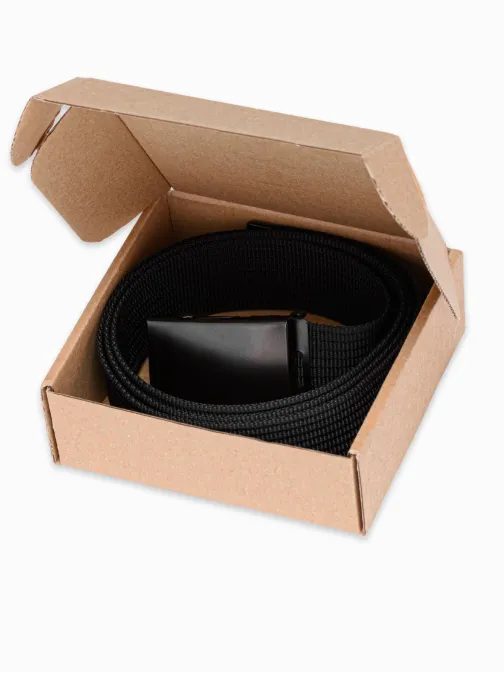 Fekete szövet öv A030