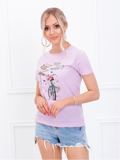 Divatos rózsaszín női póló SLR030