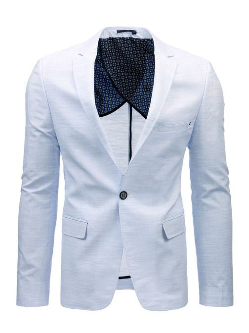 Halvány kék egy gombos zakó