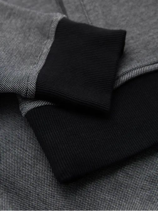 Elegáns fekete férfi  pulóver v1 om-sszp-0238