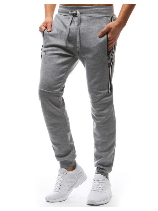 Egyszínű szürke melegítő alsó