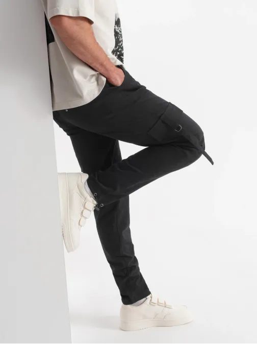 Fekete férfi cargo nadrág V4 PACG-0197