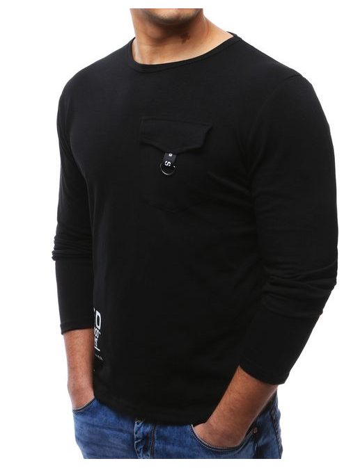 Fekete hosszú ujjú póló