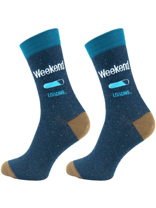 Színes férfi zokni Hétvége