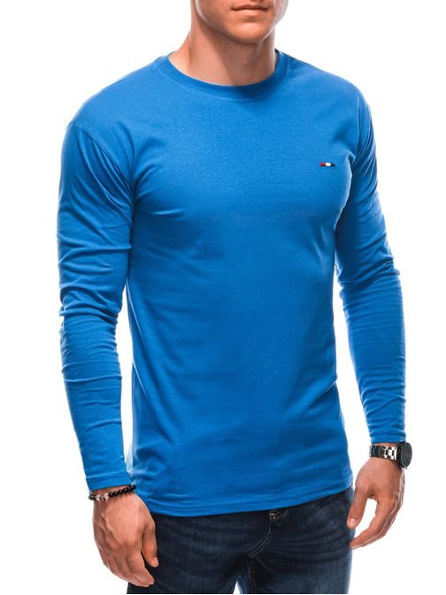Kék hosszú ujjú pamut póló  L164