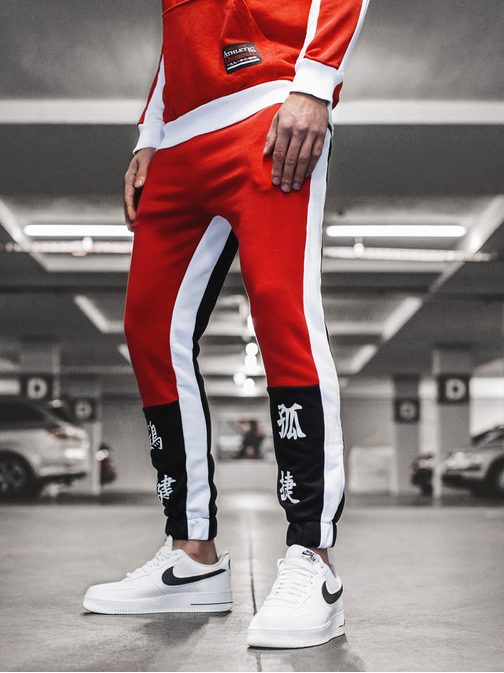 Trendi piros melegítő alsó G/11122