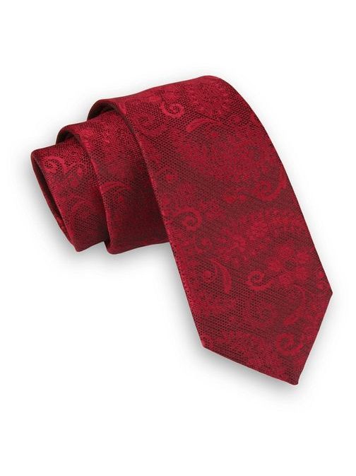Érdekes piros mintás nyakkendő