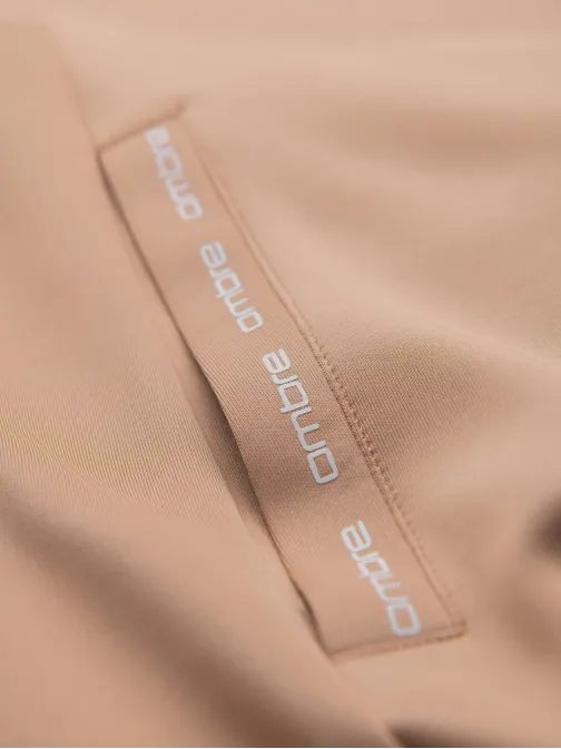 Időtlen bézs színű kapucnis pulóver V4 EM-SSZP-0210