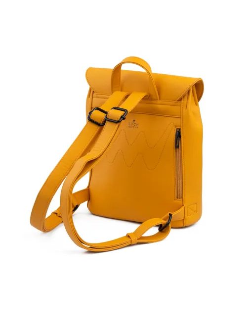 Modern női hátizsák trendi sárga színben  Loriot